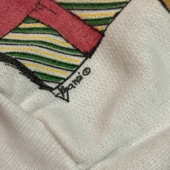 Vintage USA Made Christmas Tree Bears Nicolette New York Crewneck Sweatshirt - Picture 5 of 9